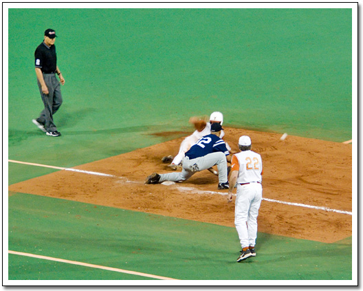 [Travis Tucker slides into 3rd]