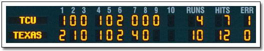 [Final line score]