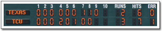 [Final line score]