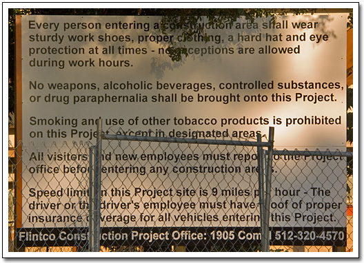[Construction rules]
