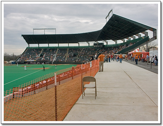 [The grandstand]