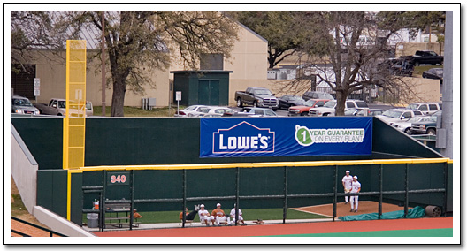 [The Texas bullpen]