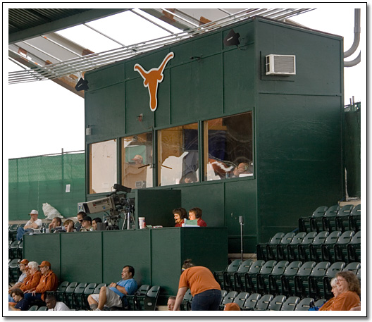 [The press box]