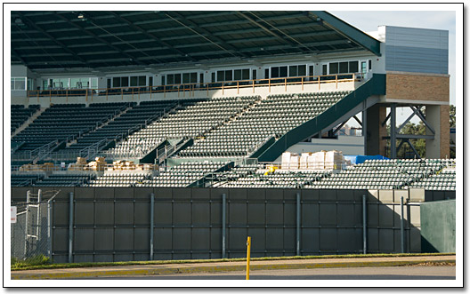 [The sky boxes on the 3b side of the grandstand]
