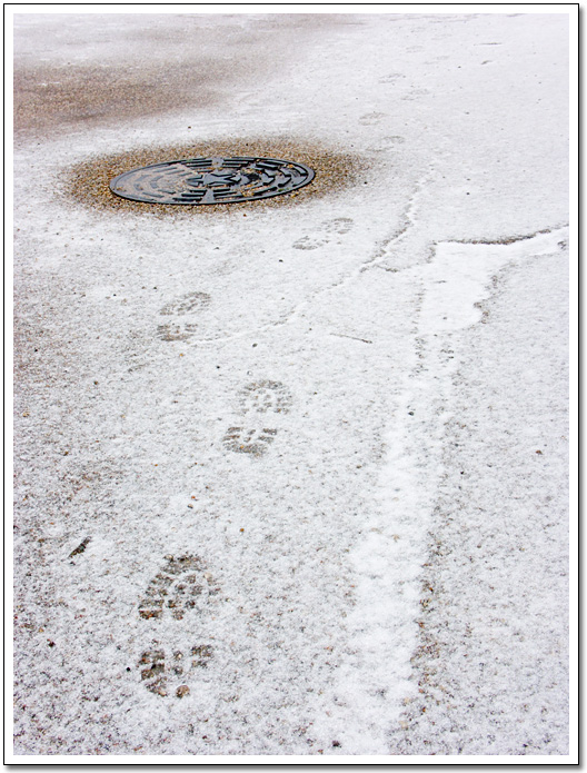 [Footprints in the snow]