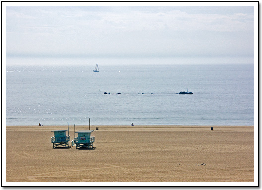 [Santa Monica beach]