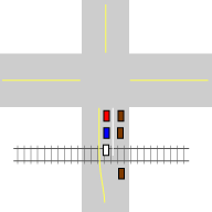 Illustration of the intersection of Guadalupe and Airport