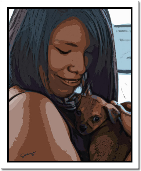 [Poster of Jennie and the dog]