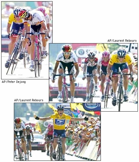 [Stage 17 
finish line photos]