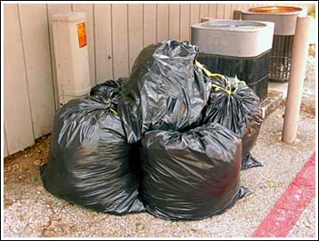 [Picture of garbage bags]